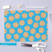 Chocolade Chip Cookie Kinder 1ste verjaardag Blauw Tissuepapier (Craft)