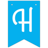 Chocolade Chip Cookie Kinder 1ste verjaardag Blauw Vlaggetjes (Tweede vlag)