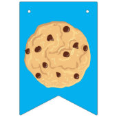 Chocolade Chip Cookie Kinder 1ste verjaardag Blauw Vlaggetjes (Eerste vlag)