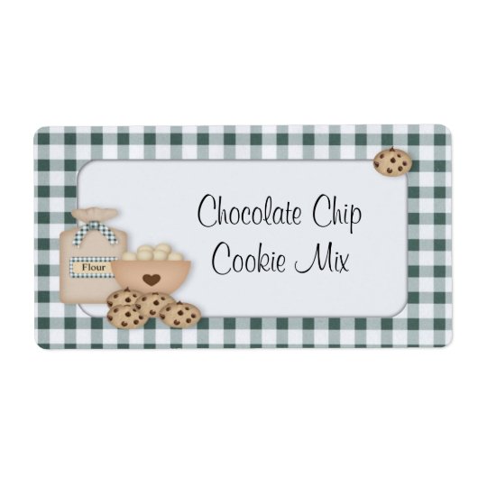 Chocolade Chip Cookie Label (Voorkant)