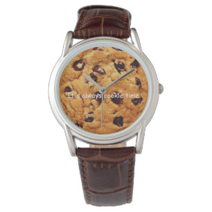 Chocolade Chip Cookie Mannen Watch Horloge