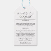 Chocolade Chip Cookie Mix in een potje Gift Label Cadeaulabel (Voorkant)