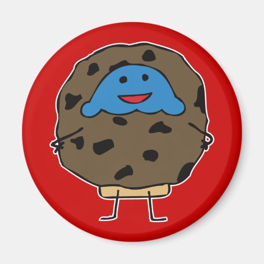 Chocolade Chip Cookie Muffin - Magnet (Voorkant)