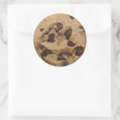 "Chocolade Chip Cookie Munch" Ronde Sticker (Tas)