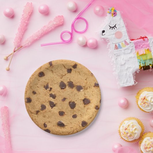 Chocolade Chip cookie Papieren Bordje (Feest)