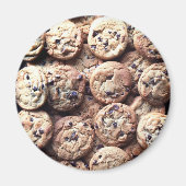 Chocolade Chip Cookie Round Magnet (Voorkant)