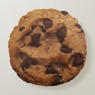 Chocolade Chip Cookie Round Pillow Rond Kussen