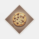 Chocolade Chip Cookie Servetten AI Kunst (Hoek)