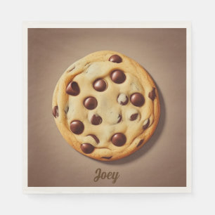 Chocolade Chip Cookie Servetten AI Kunst
