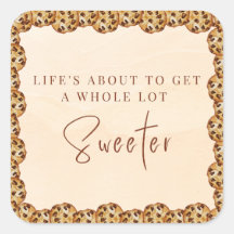 Chocolade Chip Cookie Shower Favor Tag