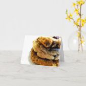Chocolade Chip Cookie Stack Notitiekaarten (Gele Bloem)