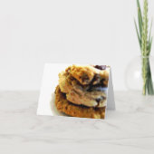 Chocolade Chip Cookie Stack Notitiekaarten (Voorkant)