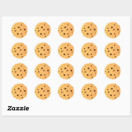 Chocolade Chip Cookie Stickers (Vel)