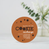 Chocolade Chip Cookie Swap Exchange Party Kaart (Staand voorkant)
