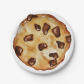 Chocolade chip cookie Verjaardagsfeest Papieren Bordje (Voorkant)
