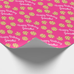 Chocolade Chip Cookie Verjaardagsfeestje Cadeaupapier