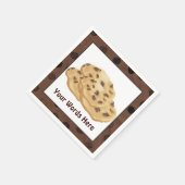 Chocolade Chip Cookie woorden toevoegen papier ser Servet (Hoek)