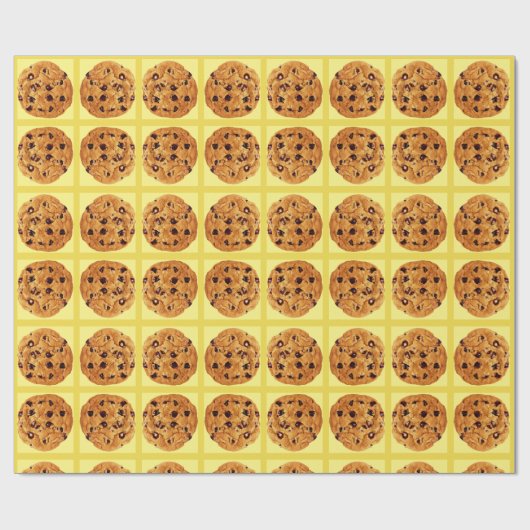 Chocolade Chip Cookie Wrapping Paper - Gift Wrap Cadeaupapier (Vlak)