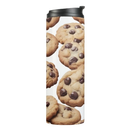 Chocolade chip cookie wrapping papier thermosbeker (Gedraaid links)