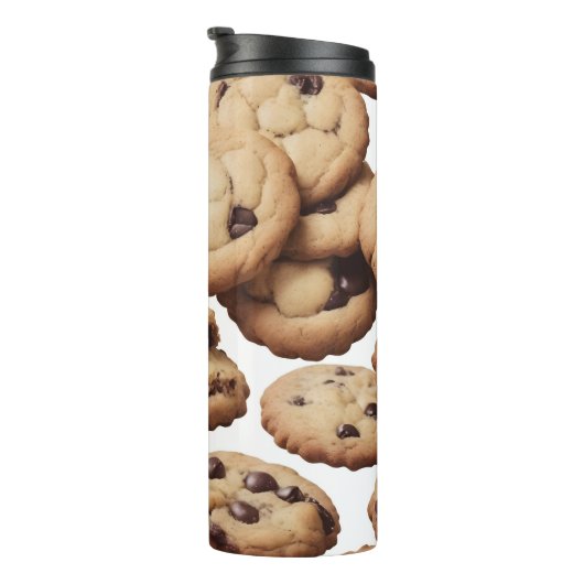 Chocolade chip cookie wrapping papier thermosbeker (Geroteerd rechts)