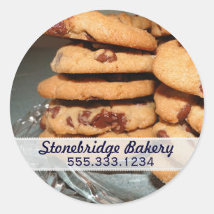 Chocolade Chip Cookies Advertentie Sticker