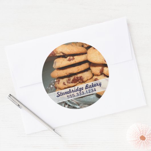 Chocolade Chip Cookies Advertentie Sticker (Envelop)