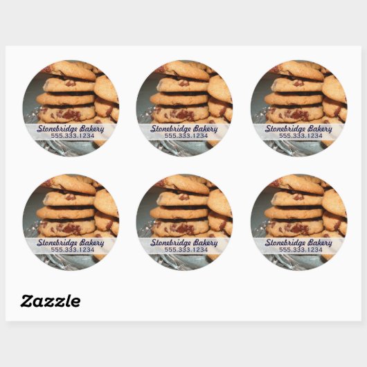 Chocolade Chip Cookies Advertentie Sticker (Vel)