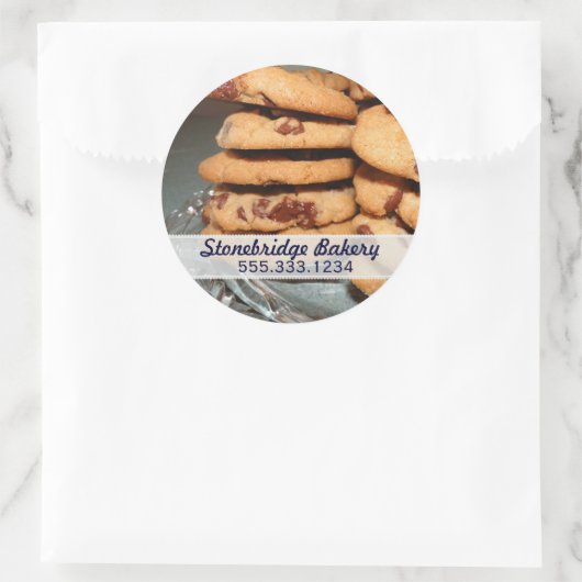 Chocolade Chip Cookies Advertentie Sticker (Tas)