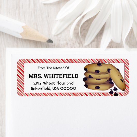 Chocolade Chip Cookies Baking Canning Gift Etiket (Insitu)