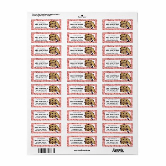 Chocolade Chip Cookies Baking Canning Gift Etiket (Full Sheet)