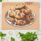 Chocolade Chip Cookies Bakken Recept Theedoek (Gevouwen)