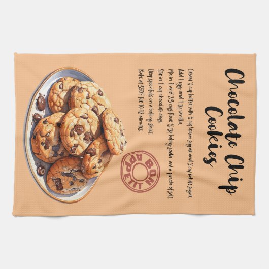 Chocolade Chip Cookies Bakken Recept Theedoek (Horizontaal)