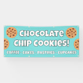 Chocolade Chip Cookies Bakkerij Banner (Horizontaal)