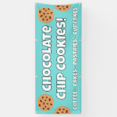 Chocolade Chip Cookies Bakkerij Banner (Verticaal)