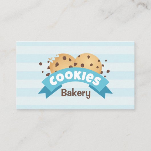Chocolade Chip Cookies Bakkerij Visitekaartje (Achterkant)