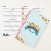 Chocolade Chip Cookies Blue Stripes Recepten Notitieboek (Binnen)