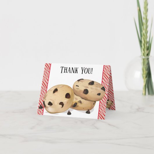 Chocolade Chip Cookies Dank je Bedankkaart (Voorkant)