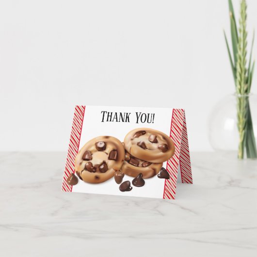Chocolade Chip Cookies Dank je Bedankkaart (Voorkant)
