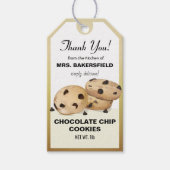 Chocolade Chip Cookies Dank u bakken cadeau Cadeaulabel (Voorkant)