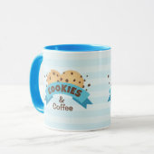 Chocolade Chip Cookies en Coffee Design op een Mok (Voorkant links)