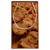Chocolade Chip Cookies Foto Gift Bag Klein Cadeauzakje (Achterkant)