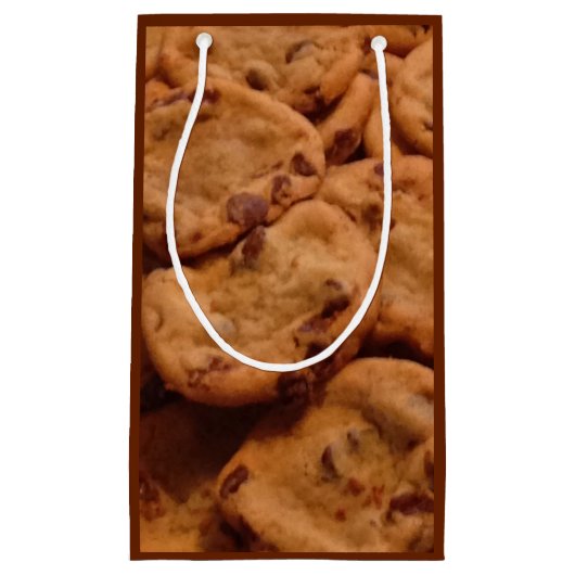 Chocolade Chip Cookies Foto Gift Bag Klein Cadeauzakje (Voorkant)