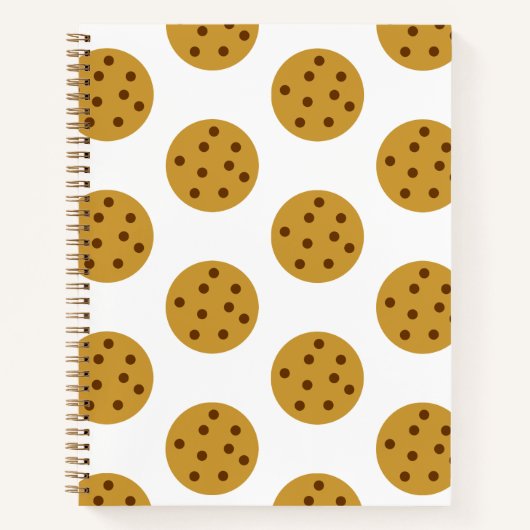 Chocolade Chip Cookies Fun Cute Dessert Snack Notitieboek (Voorkant)
