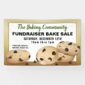 Chocolade Chip Cookies Fundraiser Bake Sale Spandoek (Horizontaal)