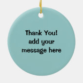 Chocolade Chip Cookies gebakken bord dessert Keramisch Ornament (Achterkant)