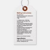 Chocolade Chip Cookies Jar Mix Gift Labels Cadeaulabel (Achterkant)