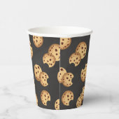 Chocolade Chip Cookies Krijtbord Verjaardagspapier Papieren Bekers (Rechts)