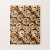 Chocolade Chip Cookies Patroon Bakken Legpuzzel (Verticaal)