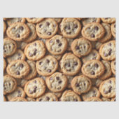Chocolade Chip Cookies Patroon Bakken Thema Tissuepapier (Voorkant)