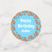 Chocolade Chip Cookies Patroon Ballon Confetti (Kleine voorkant)